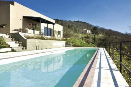 Modern Villa On A Hillside Overlooking..