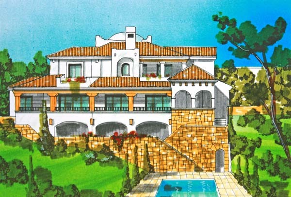 Villa - Classical villas 7.Set over two..