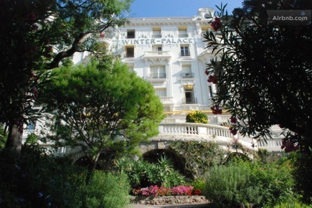 Menton. Large 4 bedroom, garden level..
