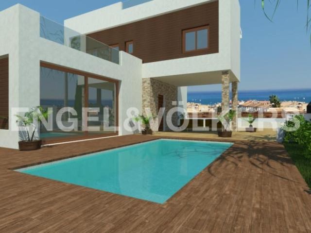 New build villas with great views