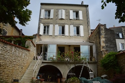Large Ruffec town house with terrace..