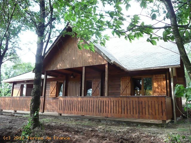 Charming Wood-Built House In Forest..