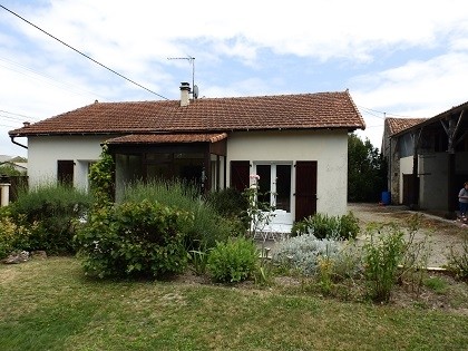 Village property with garden
