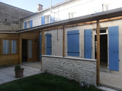 Village property with garden