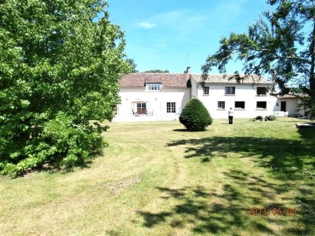 Detached restored farmhouse with pool.