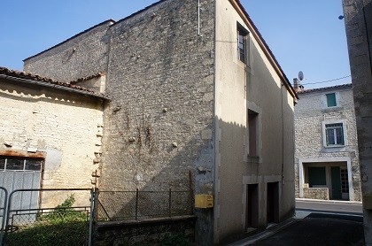 Village property with barn