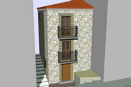 Beautiful stone house with project done.