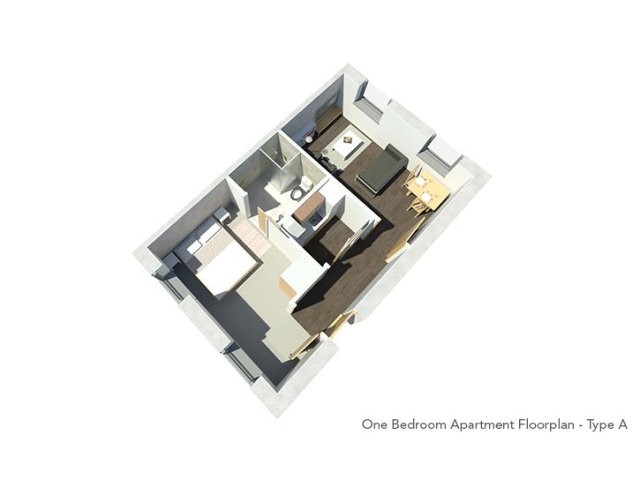 One Bedroom Apartment, Taray Towers