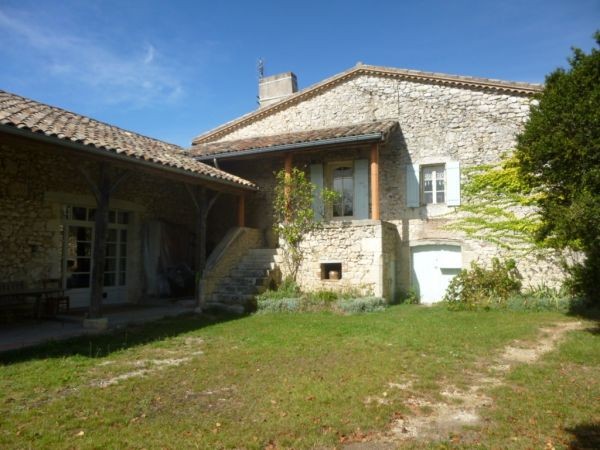 Traditional Stone House with Large..