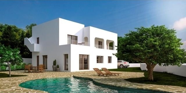 Ibiza-style house with modern interior