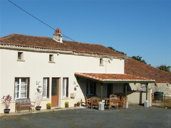Farmhouse with Lake and Outbuildings