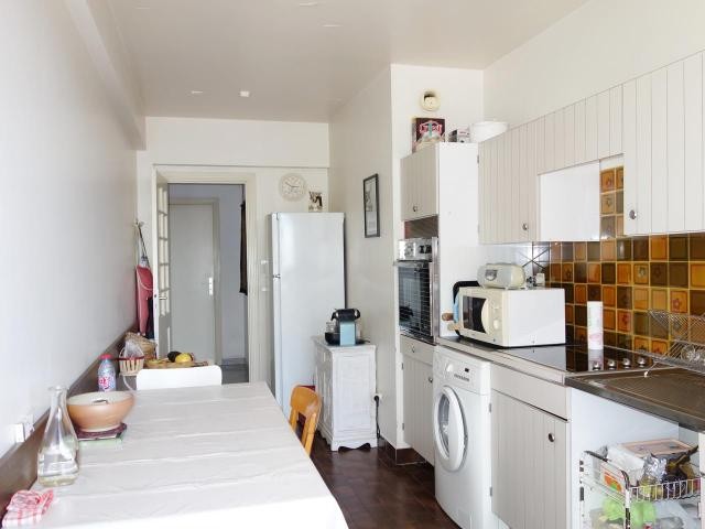 Leafy sea views from two bed in Fabron