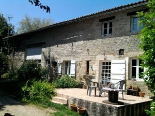 Character Stone House With Attached Barn