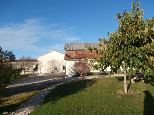 One level country house and garden with..