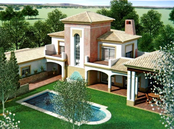 Villa - Classical villa 6. Set over two..