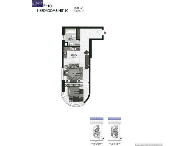 1 Bedroom - Apartment - For Sale