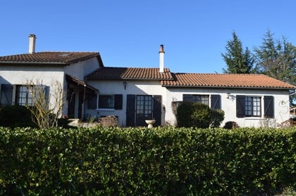 Large dormer bungalow with outbuildings..