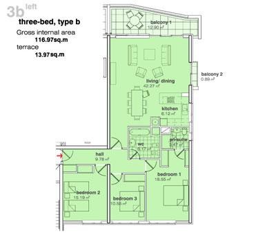 3 bedroom Apartment For Sale: Kings.. - 2