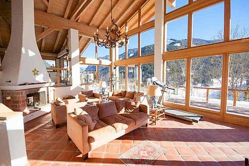 Luxurious villa on a sunny slope in the..