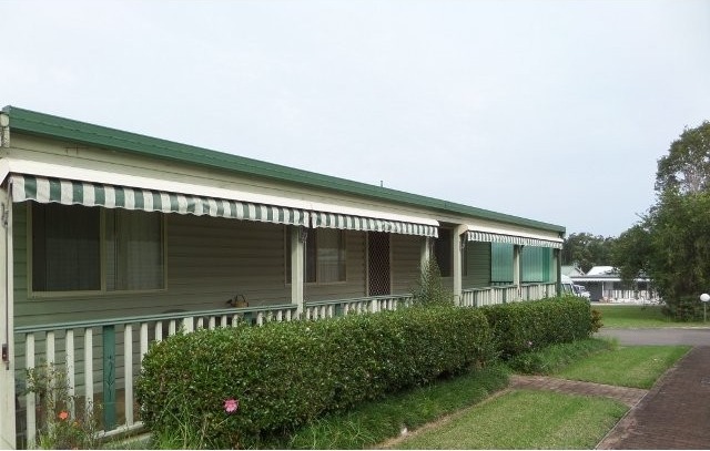 OPPOSITE THE OPEN LAWN AREA, with..