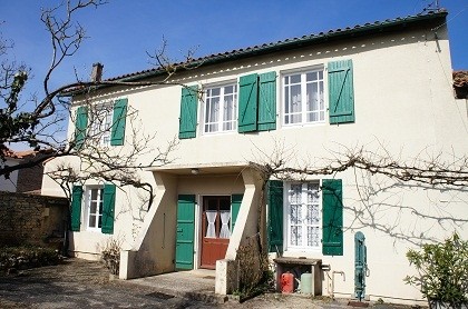 Village property with garden