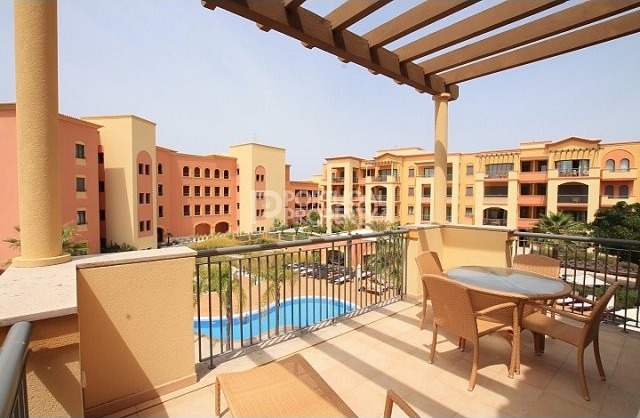 Top floor in The Residences with views..
