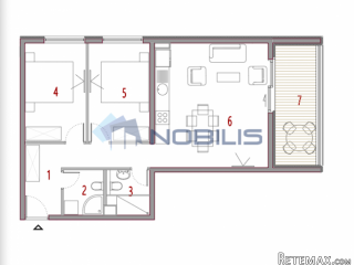 TOP PONUDA! Split, Trogir, Seget, dvosoban stan, 74.79 m2..
