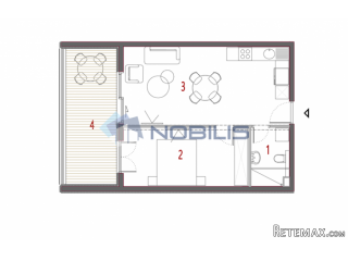 TOP PONUDA! Split, Trogir, Seget, moderan stan, 57.75m2..