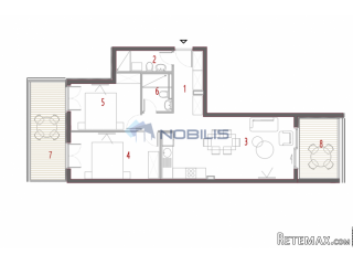TOP PONUDA! Split, Trogir, Seget, dvosoban stan, 79.07m2..