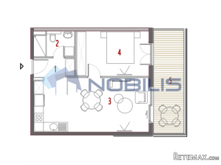 TOP PONUDA! Split, Trogir, Seget, stan, 55.73m2, lođa..