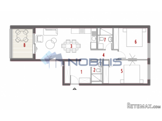 TOP PONUDA! Split, Trogir, Seget, dvosoban stan, 75.21m2..