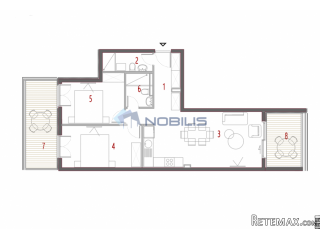 TOP PONUDA! Split, Trogir, Seget, dvosoban stan, 79.07m2..