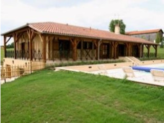 Modern House With Half-Timbered Walls..