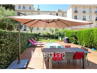 Garden level apartment villa with pool..
