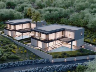 BILICE - ŠIBENIK - građevinsko zemljište sa projektom za dvi