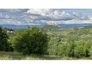 Motovun - okolica, građevinsko zemljište sa prekrasnim pogle