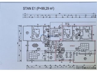 Zagreb, Gajnice - stan na 1. katu, pogled (99,27m2)