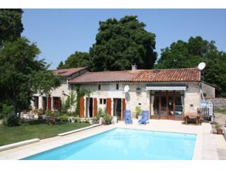 Spacious stone property with pool close..