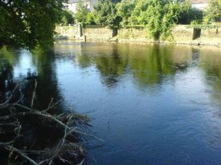Riverside garden in the centre of..