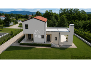 LABIN,okolica,moderna kuća u izgradnji