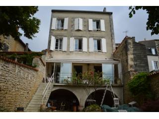 Large Ruffec town house with terrace..