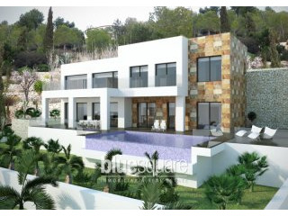 Modern luxury villa with panoramic sea..