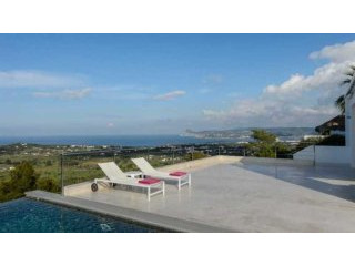 Modern villa with fantastic sea views