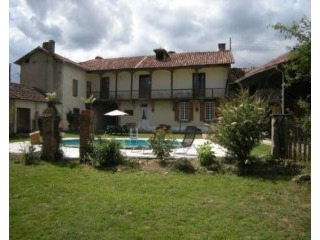Romantic courtyard farmhouse with two..