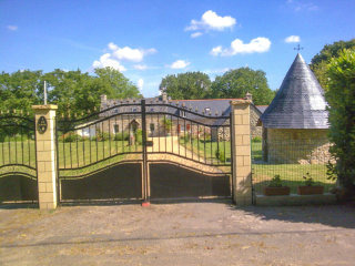 Large Country Stone House With Attached..