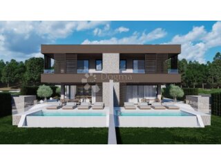 Svetvinčenat - luksuzna dvojna vila s infinity bazenom