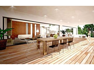 Contemporary villa with infinity pool..