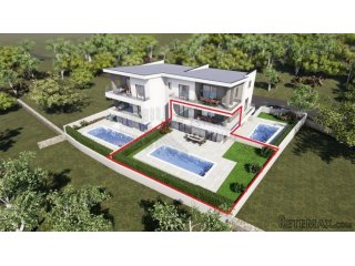 Dva apartmana sa bazenom i pogledom! Malinska
