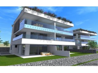 Apartman u novogradnji s okućnicom! Grad Krk!
