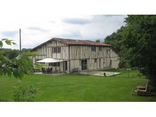 Half-Timbered House In The Countryside..